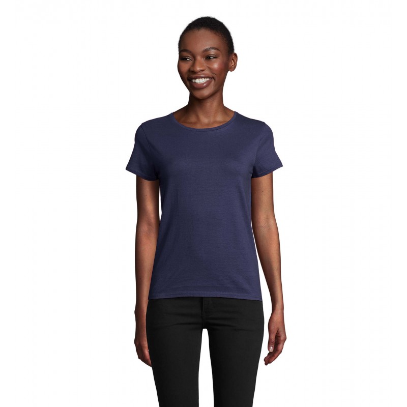 Sol's - Tee-shirt femme jersey col rond ajusté CRUSADER WOMEN - French Marine