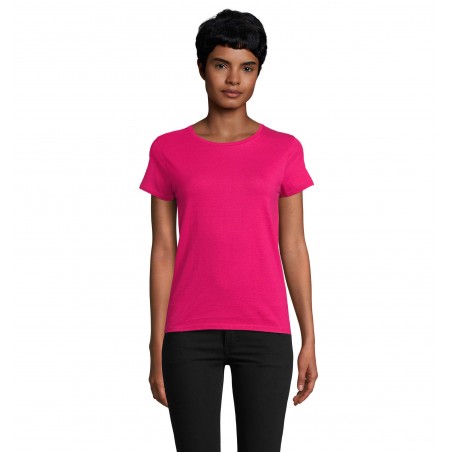 Sol's - Tee-shirt femme jersey col rond ajusté CRUSADER WOMEN - Fuchsia