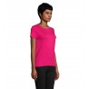 Sol's - Tee-shirt femme jersey col rond ajusté CRUSADER WOMEN - Fuchsia