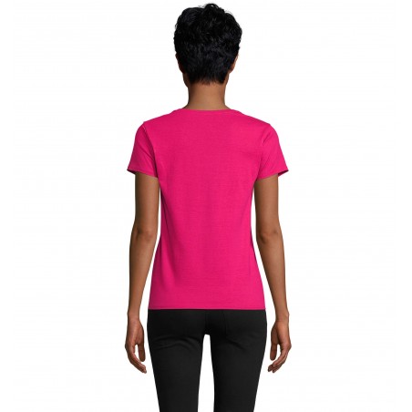 Sol's - Tee-shirt femme jersey col rond ajusté CRUSADER WOMEN - Fuchsia