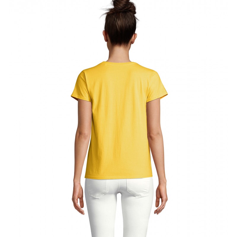 Sol's - Tee-shirt femme jersey col rond ajusté CRUSADER WOMEN - Jaune