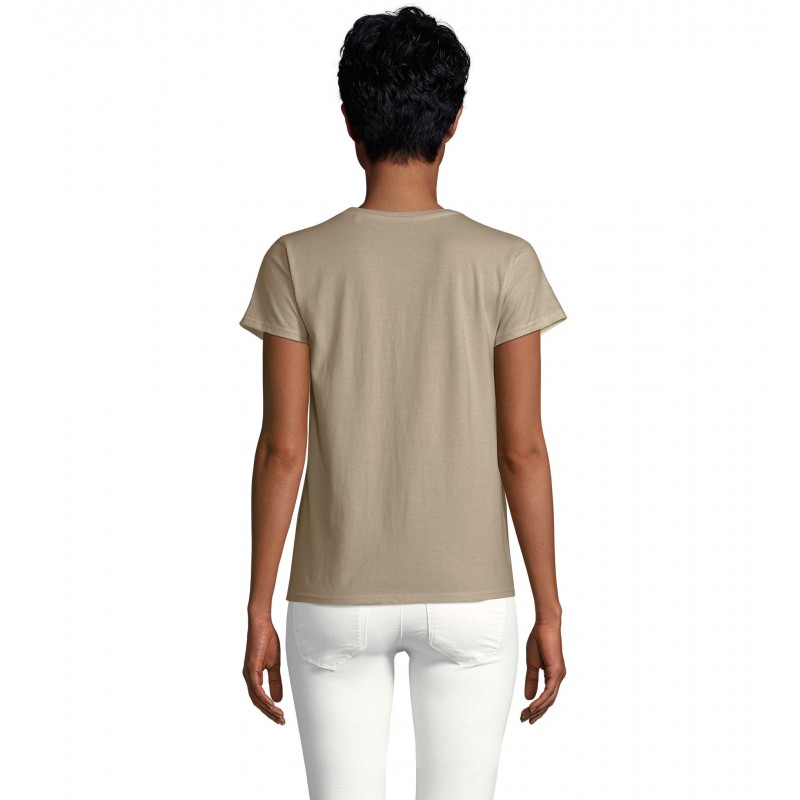 Sol's - Tee-shirt femme jersey col rond ajusté CRUSADER WOMEN - Kaki