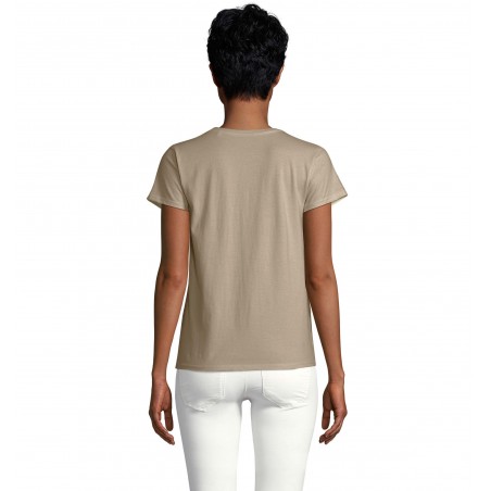 Sol's - Tee-shirt femme jersey col rond ajusté CRUSADER WOMEN - Kaki