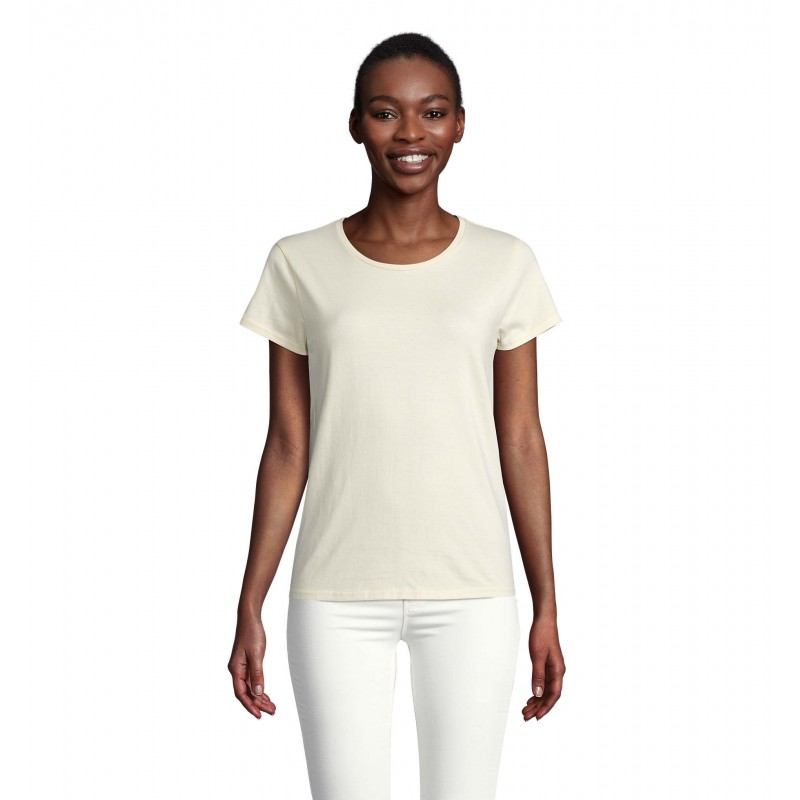Sol's - Tee-shirt femme jersey col rond ajusté CRUSADER WOMEN - Naturel