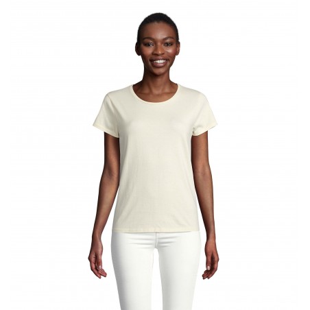 Sol's - Tee-shirt femme jersey col rond ajusté CRUSADER WOMEN - Naturel