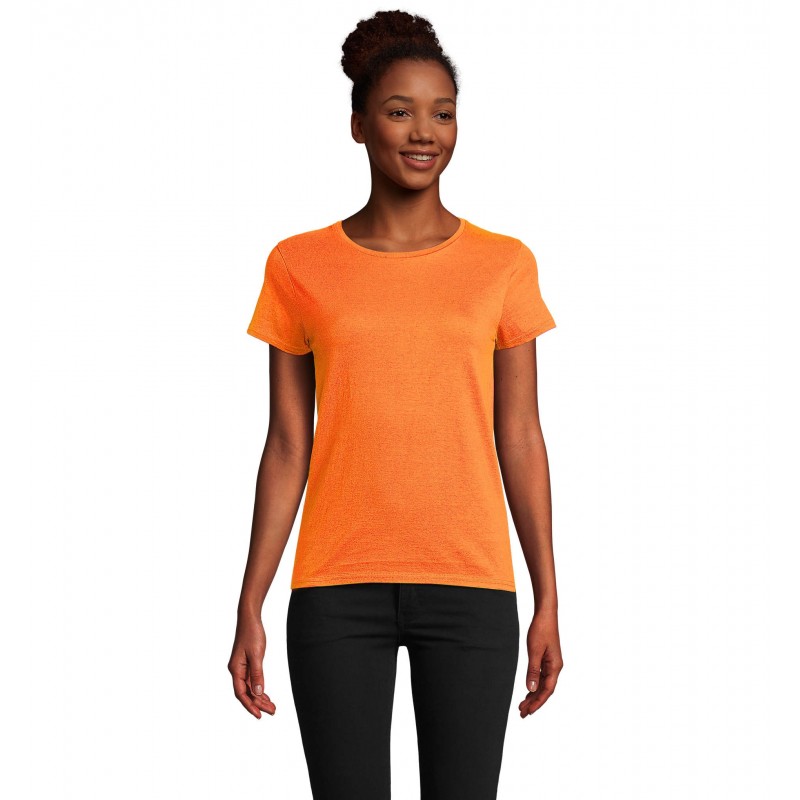 Sol's - Tee-shirt femme jersey col rond ajusté CRUSADER WOMEN - Orange