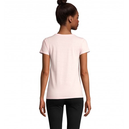 Sol's - Tee-shirt femme jersey col rond ajusté CRUSADER WOMEN - Rose Chiné