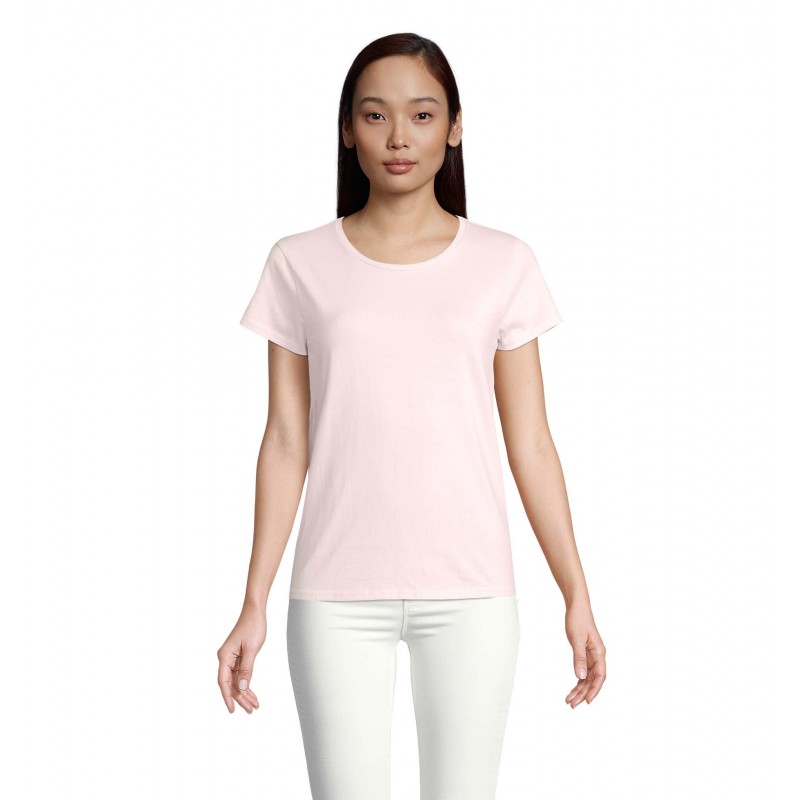 Sol's - Tee-shirt femme jersey col rond ajusté CRUSADER WOMEN - Rose Pâle