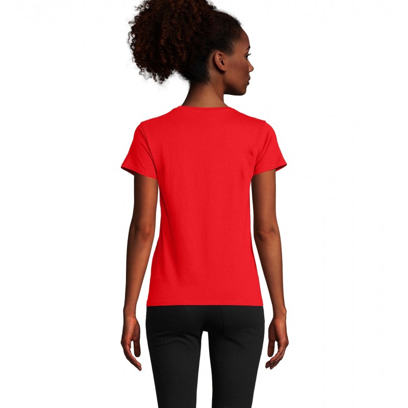 Sol's - Tee-shirt femme jersey col rond ajusté CRUSADER WOMEN - Rouge