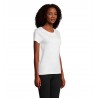Sol's - Tee-shirt femme jersey col rond ajusté PIONEER WOMEN - Blanc Chiné