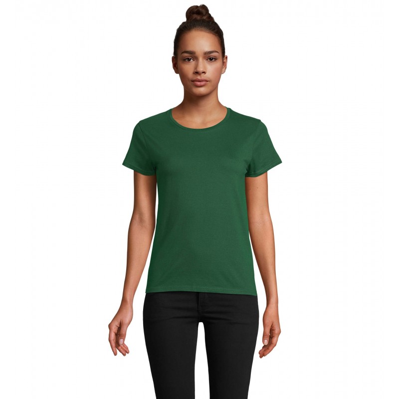 Sol's - Tee-shirt femme jersey col rond ajusté CRUSADER WOMEN - Vert Bouteille