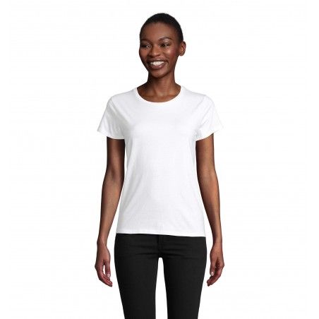 Sol's - Tee-shirt femme jersey col rond ajusté PIONEER WOMEN - Blanc