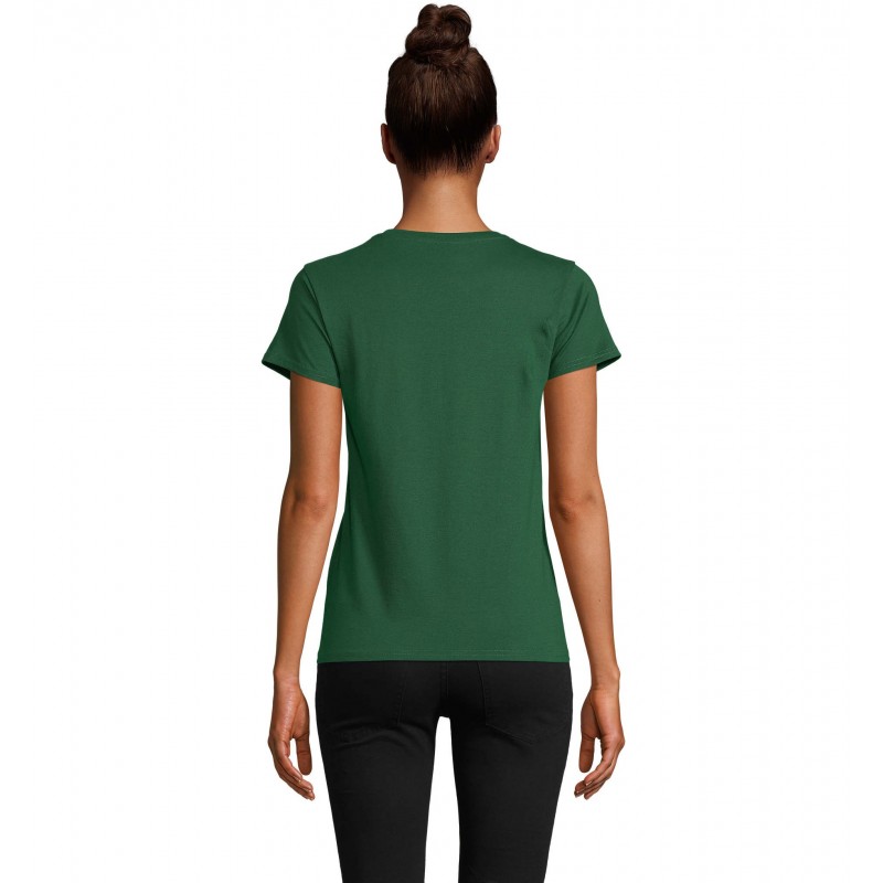 Sol's - Tee-shirt femme jersey col rond ajusté CRUSADER WOMEN - Vert Bouteille