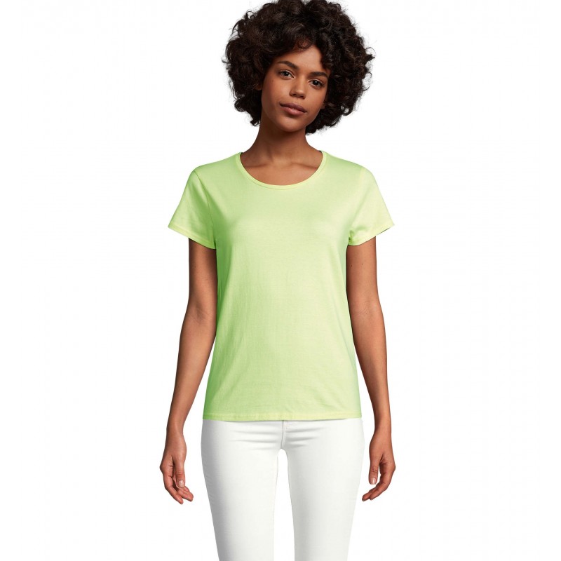 Sol's - Tee-shirt femme jersey col rond ajusté CRUSADER WOMEN - Vert Pomme