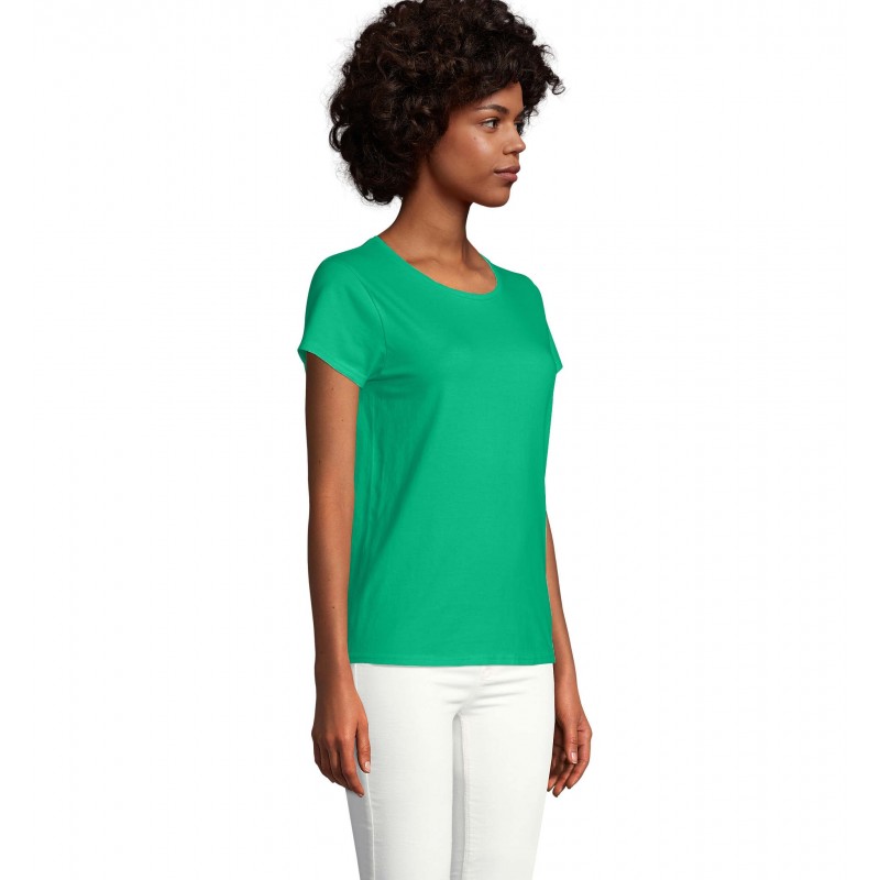 Sol's - Tee-shirt femme jersey col rond ajusté CRUSADER WOMEN - Vert Prairie