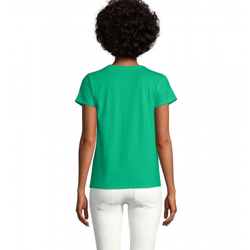 Sol's - Tee-shirt femme jersey col rond ajusté CRUSADER WOMEN - Vert Prairie