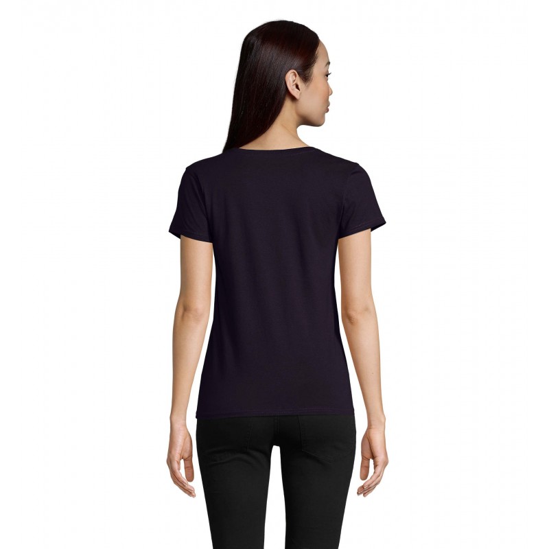 Sol's - Tee-shirt femme jersey col rond ajusté PIONEER WOMEN - French Marine