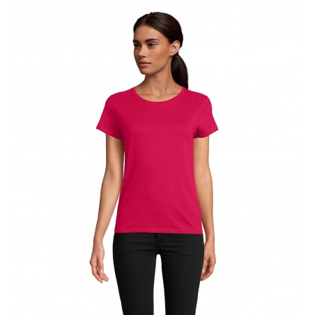 Sol's - Tee-shirt femme jersey col rond ajusté PIONEER WOMEN - Fuchsia