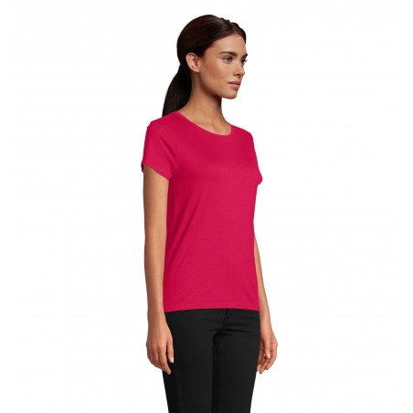 Sol's - Tee-shirt femme jersey col rond ajusté PIONEER WOMEN - Fuchsia