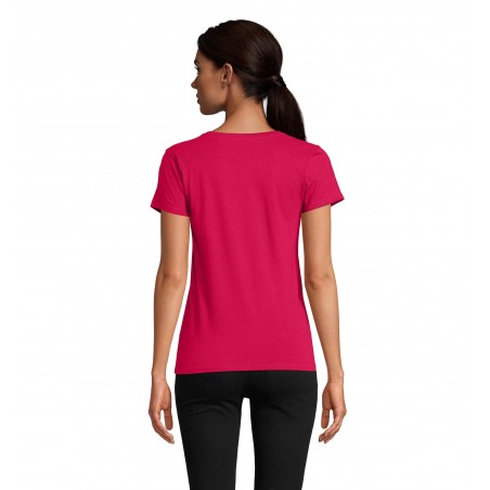 Sol's - Tee-shirt femme jersey col rond ajusté PIONEER WOMEN - Fuchsia