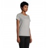 Sol's - Tee-shirt femme jersey col rond ajusté PIONEER WOMEN - Gris Chiné
