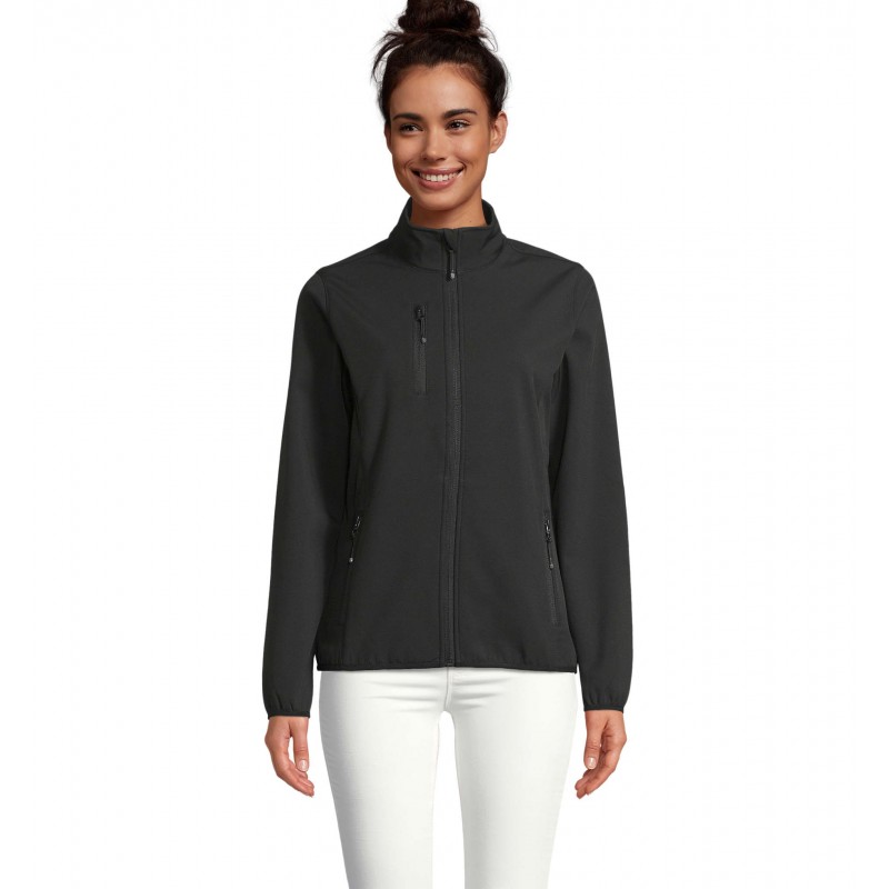 Sol's - Veste femme zippée softshell FALCON WOMEN - Noir