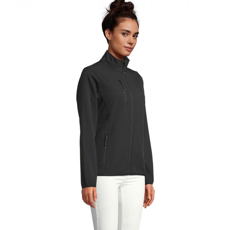 Sol's - Veste femme zippée softshell FALCON WOMEN - Noir