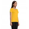 Sol's - Tee-shirt femme jersey col rond ajusté PIONEER WOMEN - Jaune