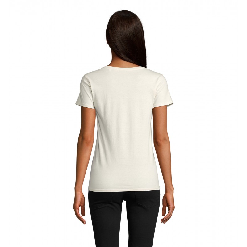 Sol's - Tee-shirt femme jersey col rond ajusté PIONEER WOMEN - Naturel