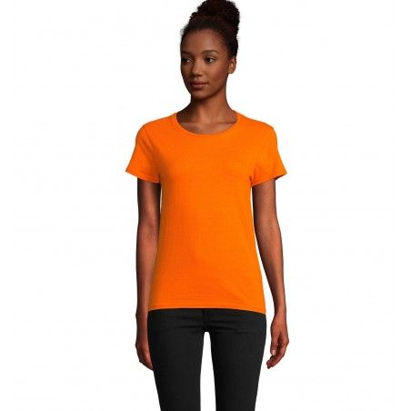 Sol's - Tee-shirt femme jersey col rond ajusté PIONEER WOMEN - Orange