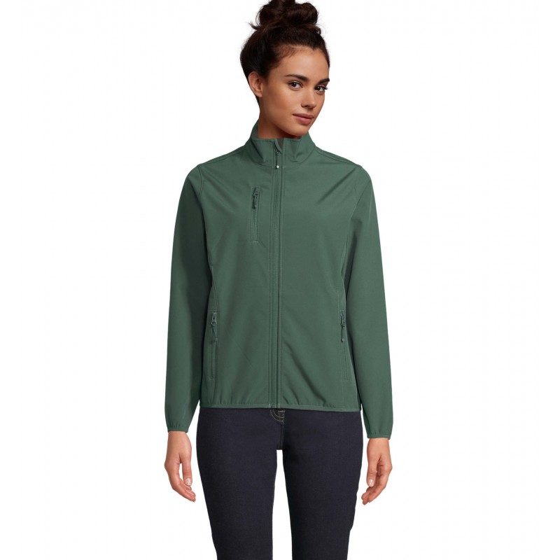 Sol's - Veste femme zippée softshell FALCON WOMEN - Vert Forêt