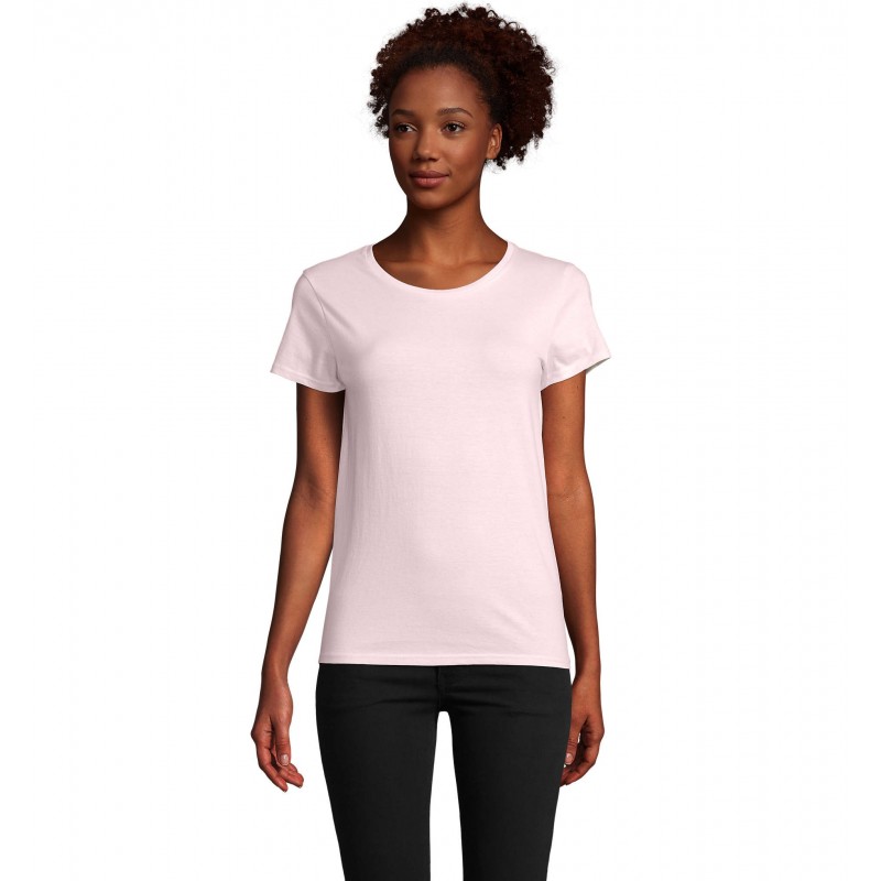Sol's - Tee-shirt femme jersey col rond ajusté PIONEER WOMEN - Rose Pâle