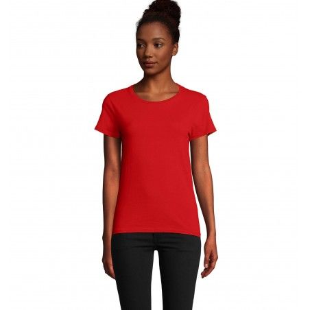 Sol's - Tee-shirt femme jersey col rond ajusté PIONEER WOMEN - Rouge