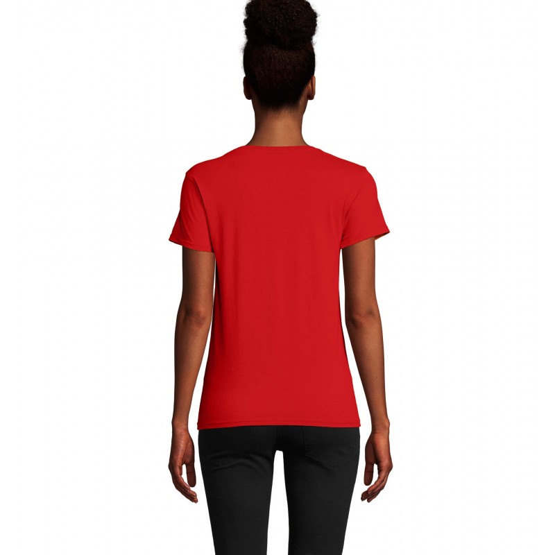 Sol's - Tee-shirt femme jersey col rond ajusté PIONEER WOMEN - Rouge
