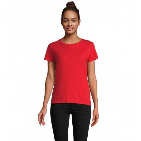 Sol's - Tee-shirt femme jersey col rond ajusté PIONEER WOMEN - Rouge Vif