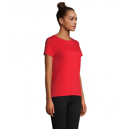 Sol's - Tee-shirt femme jersey col rond ajusté PIONEER WOMEN - Rouge Vif
