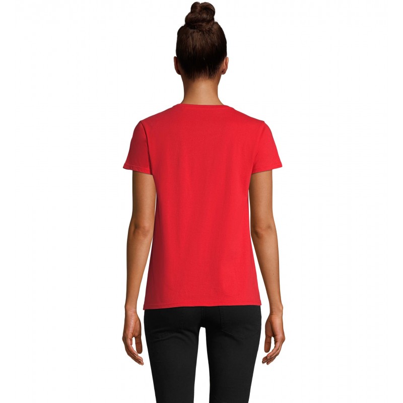 Sol's - Tee-shirt femme jersey col rond ajusté PIONEER WOMEN - Rouge Vif