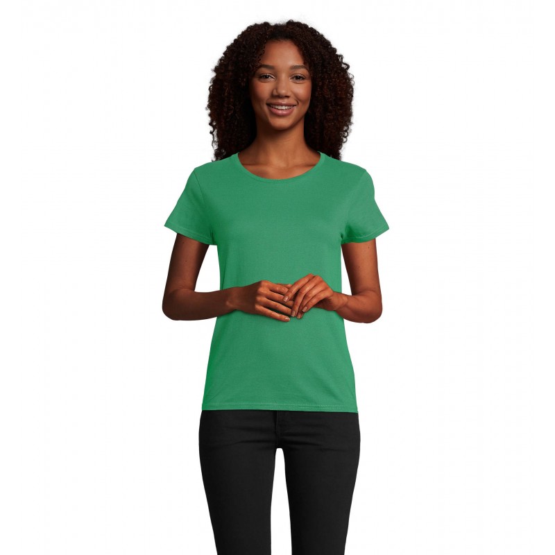 Sol's - Tee-shirt femme jersey col rond ajusté PIONEER WOMEN - Vert Prairie