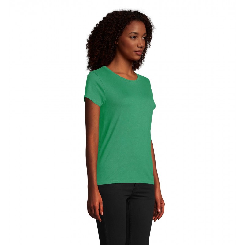 Sol's - Tee-shirt femme jersey col rond ajusté PIONEER WOMEN - Vert Prairie