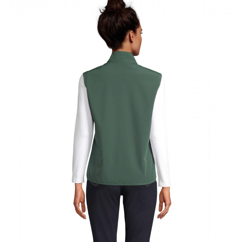 Sol's - Veste femme zippée softshell sans manche FALCON BW WOMEN - Vert Forêt