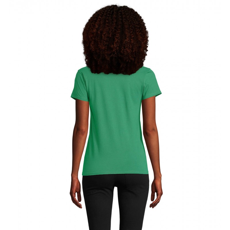Sol's - Tee-shirt femme jersey col rond ajusté PIONEER WOMEN - Vert Prairie