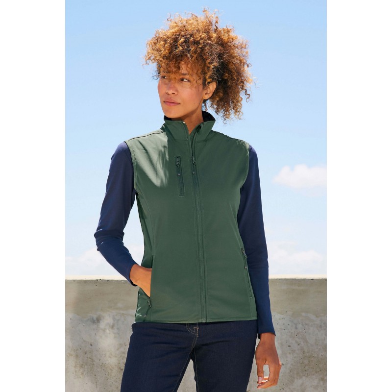 Sol's - Veste femme zippée softshell sans manche FALCON BW WOMEN