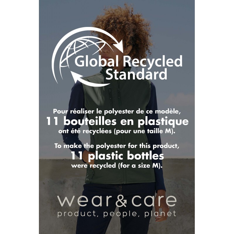 Sol's - Veste femme zippée softshell sans manche FALCON BW WOMEN