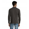 Sol's - Polo piqué manches longues homme PERFECT LSL MEN - Anthracite Chiné