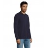 Sol's - Polo piqué manches longues homme PERFECT LSL MEN - French Marine