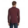 Sol's - Polo piqué manches longues homme PERFECT LSL MEN - Oxblood Chiné