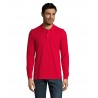 Sol's - Polo piqué manches longues homme PERFECT LSL MEN - Rouge