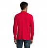Sol's - Polo piqué manches longues homme PERFECT LSL MEN - Rouge