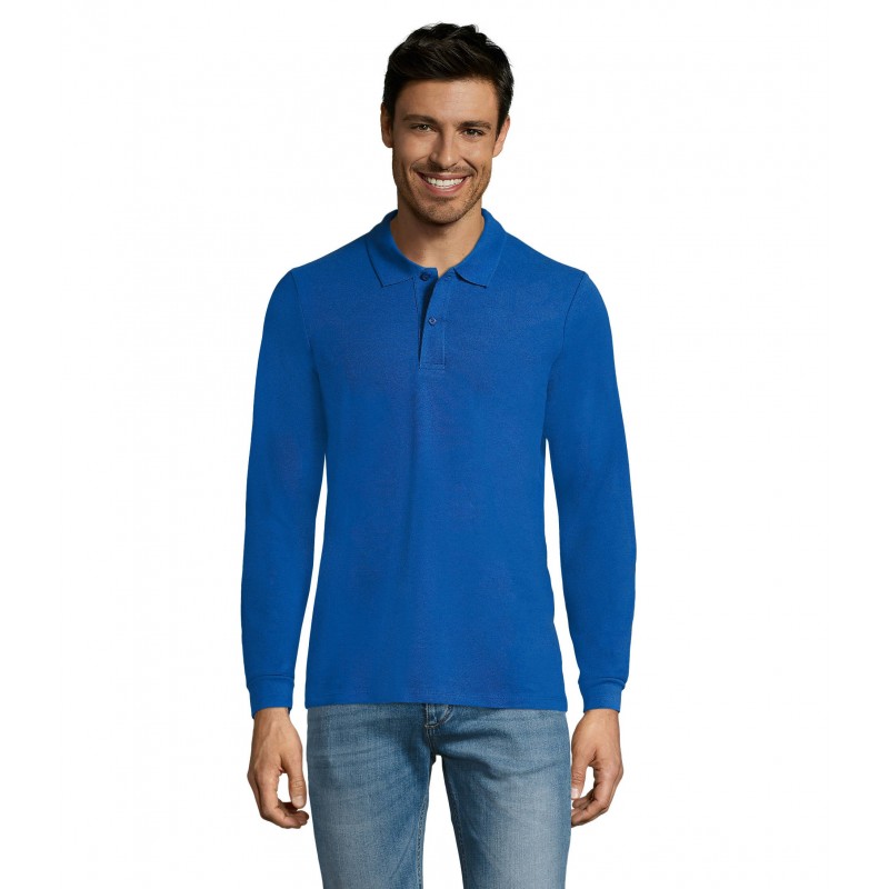 Sol's - Polo piqué manches longues homme PERFECT LSL MEN - Royal