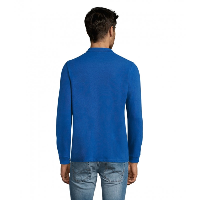 Sol's - Polo piqué manches longues homme PERFECT LSL MEN - Royal